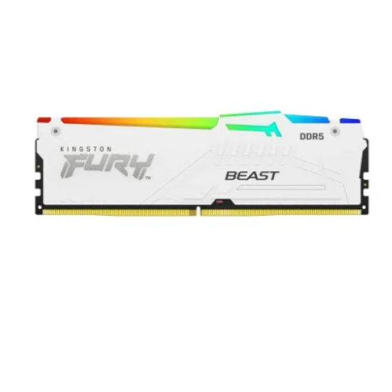 Kingston FURY Beast RGB 32GB 6000Mhz DDR5 Desktop RAM White